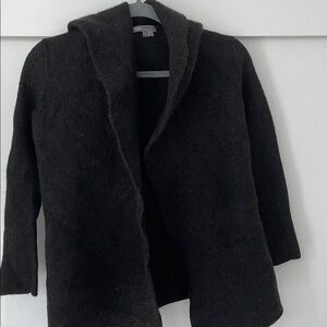 Vince Charcoal Knit Cardigan